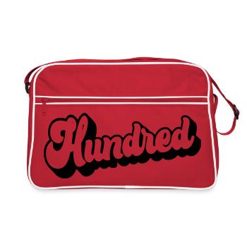 Cent 100e anniversaire Hommes Femmes 100 ans - Sac Retro - rouge/blanc - Devant
