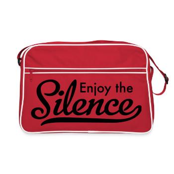 Enjoy the Silence - Retro Bag - red/white - Front