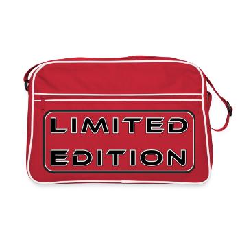 Limited Edition einzigartig cool verrückt Mode - Retro Tasche - Rot/Weiß - Vorne