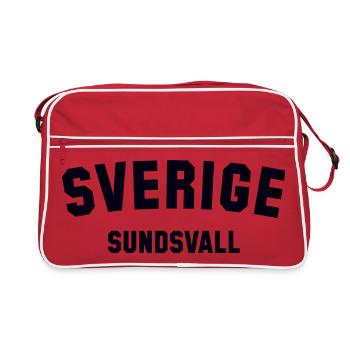 SUNDSVALL, Suède, Suède - Sac Retro - rouge/blanc - Devant
