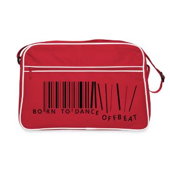 Né pour danser décalé - Sac Retro - rouge/blanc - Devant
