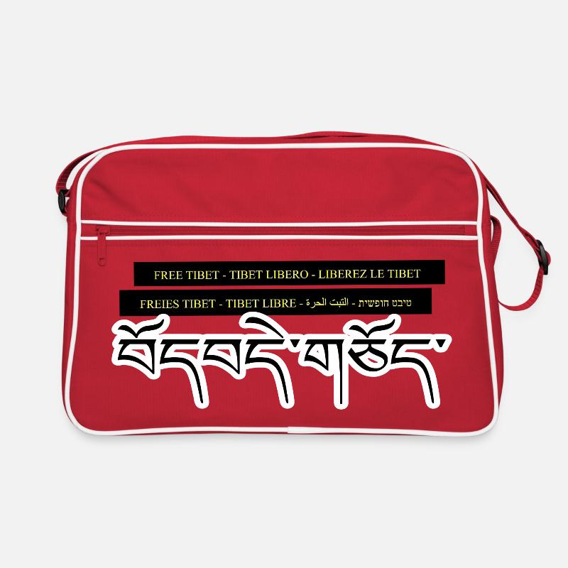 Multi Tibet - Sac Retro - rouge/blanc