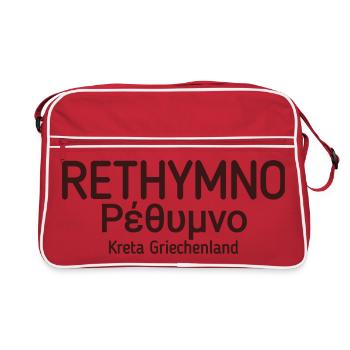 Crète Réthymnon - Sac Retro - rouge/blanc - Devant