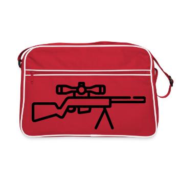 Sniper - Sac Retro - rouge/blanc - Devant