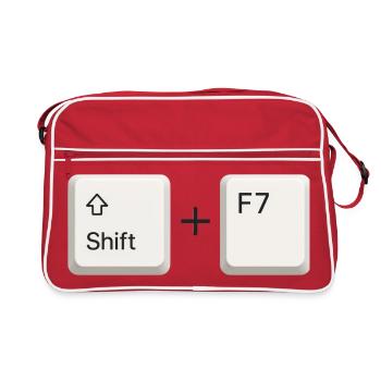 Shift F7 - Retro Bag - red/white - Front
