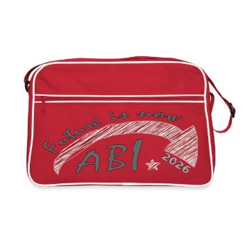 Abitur 2026 - Retro Bag - red/white - Front
