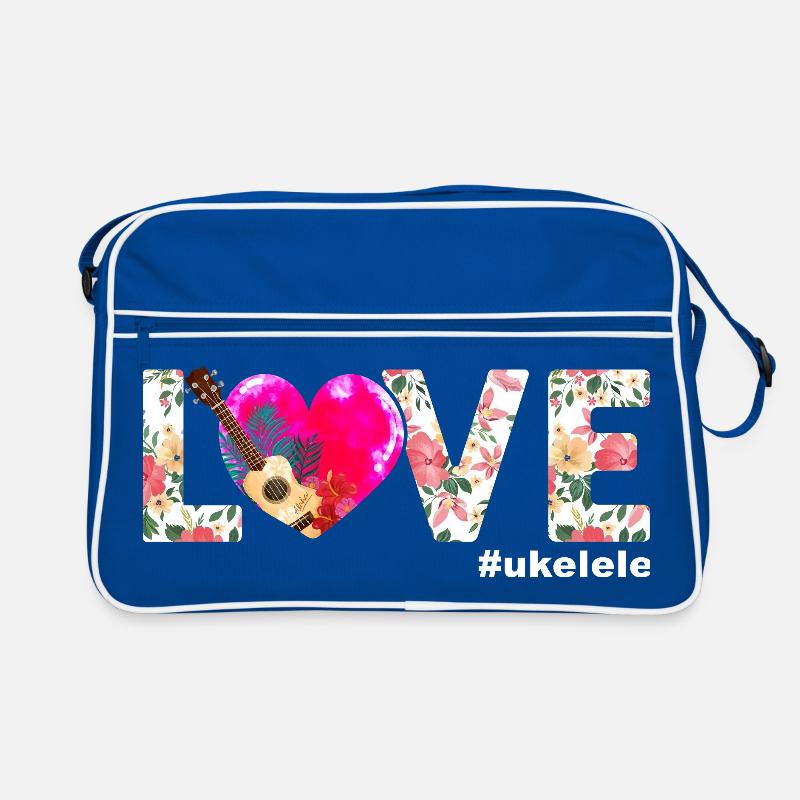 Hawaiian Ukulele Uke Love Retro Tasche