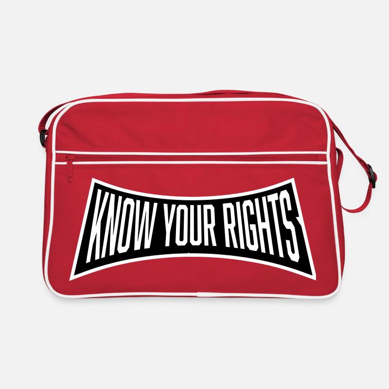 Know Your Rights Activism Justice Freedom Retro Bag