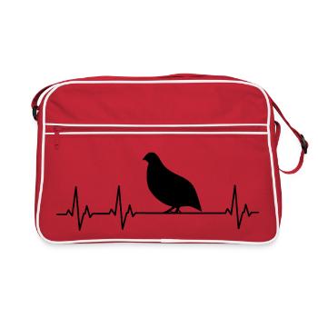 Quail - Quail Breeder - Retro Bag - red/white - Front