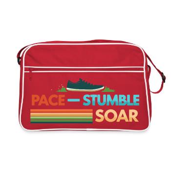 Pace Stumble Soar - Sac Retro - rouge/blanc - Devant