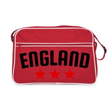 Angleterre 3 étoiles Design - Sac Retro - rouge/blanc - Devant