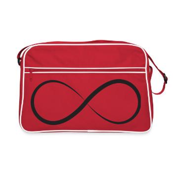 Minimalisme des lignes infinies - Sac Retro - rouge/blanc - Devant
