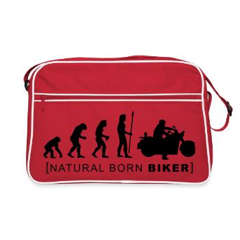 natural born biker - Sac Retro - rouge/blanc - Devant