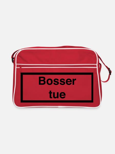 Bosser tue :) - Sac Retro - rouge/blanc