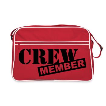 Crew Member - Sac Retro - rouge/blanc - Devant