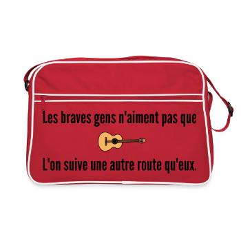 La mauvaise réputation  - Sac Retro - rouge/blanc - Devant