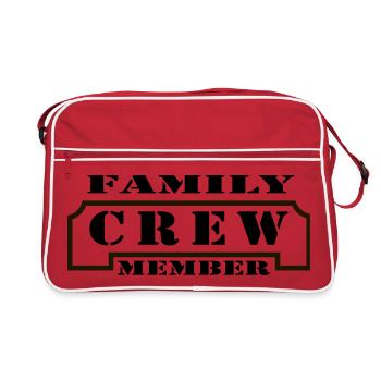 Family Crew Member - Sac Retro - rouge/blanc - Devant