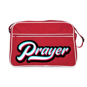 Prayer Prayer Christian Motives - Retro Bag - red/white - Front