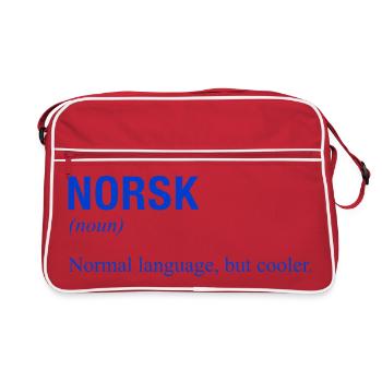 NORWAY Norway Norwegian Language Norwegian - Retro Bag - red/white - Front