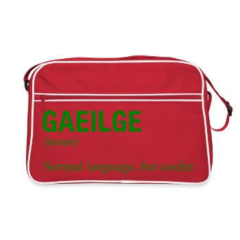 Langue irlandaise Irlande Irlande Irisch - Sac Retro - rouge/blanc - Devant