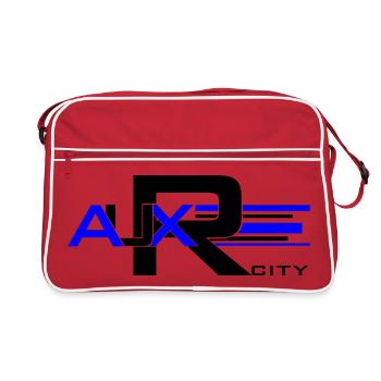 Auxerre Geometric Blue - Retro Bag - red/white - Front