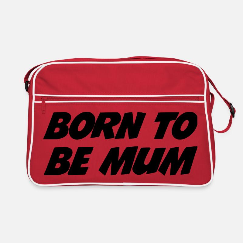 Geboren, um Mutter zu sein Retro Tasche
