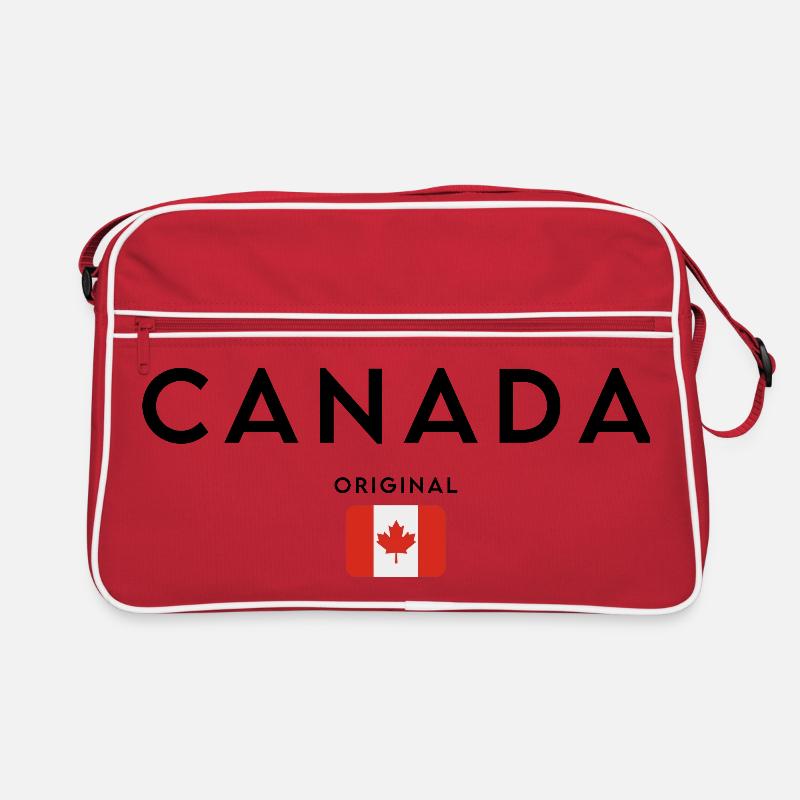 Kanadischer Stolz, minimalistisches, elegantes Design Retro Tasche