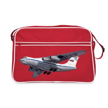 Cargo plane IL-76 - Retro Bag - red/white - Front