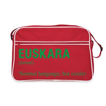 Langue basque - Sac Retro - rouge/blanc - Devant