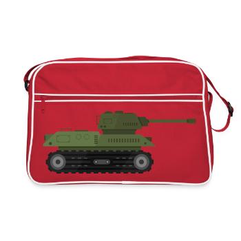 Char militaire - Sac Retro - rouge/blanc - Devant
