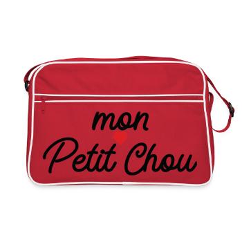 Mon Petit Chou Script Coeur - Sac Retro - rouge/blanc - Devant