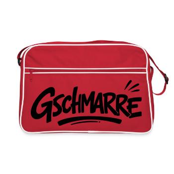 Gschmarre - Retro Tasche - Rot/Weiß - Vorne