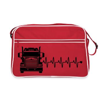 Cœur de Camion - Sac Retro - rouge/blanc - Devant