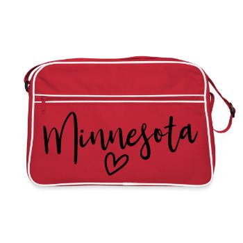 Minnesota Heart Women's Love Minnesota - Retro Bag - red/white - Front