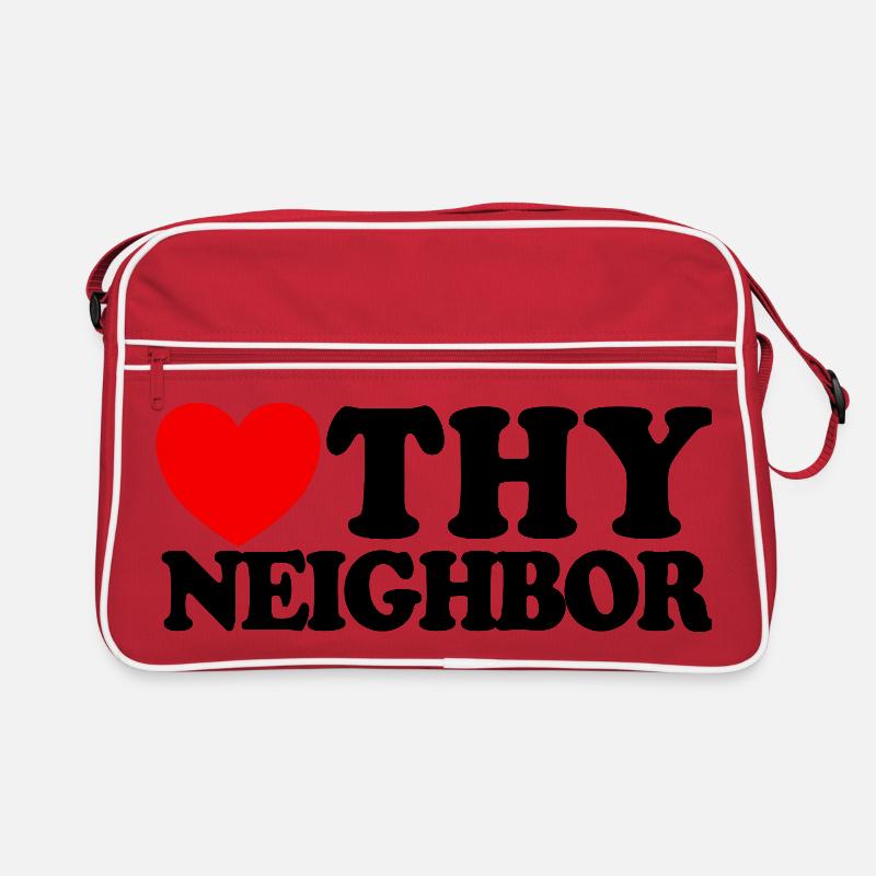 Liebe deinen Nächsten – Christlicher Glaube – Jesu Retro Tasche