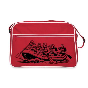 rafting - Retro Bag - red/white - Front
