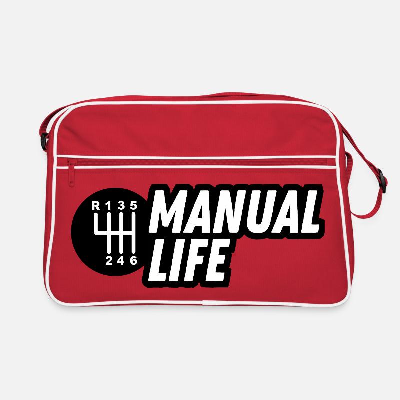 JDM-Aufkleber – manuelles Leben Retro Tasche