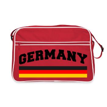 Pavillon allemand Allemagne - Sac Retro - rouge/blanc - Devant