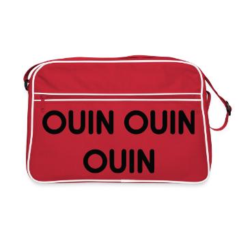 Quin Quin Monochrome Echo - Retro Tasche - Rot/Weiß - Vorne