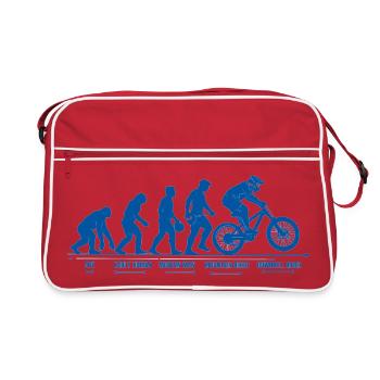 Mountain Bike Evolution Downhill MTB Gift - Retro Bag - red/white - Front