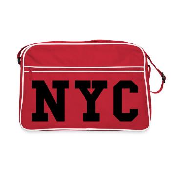 nyc - new york city - Sac Retro - rouge/blanc - Devant