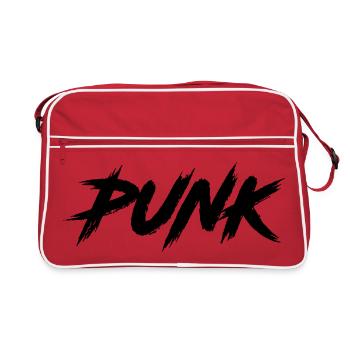 PUNK - Retro Tasche - Rot/Weiß - Vorne