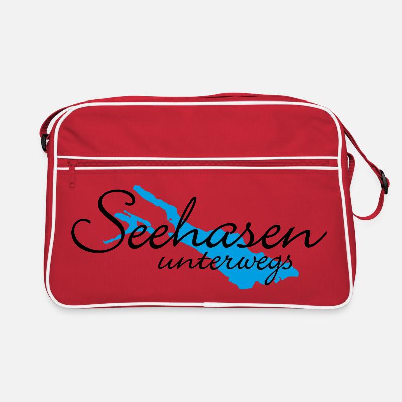 Seehasen vom Bodensee unterwegs Retro Tasche