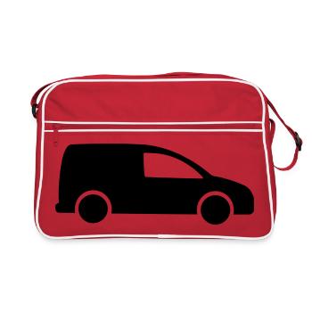 Van logo Delivery - Retro Bag - red/white - Front