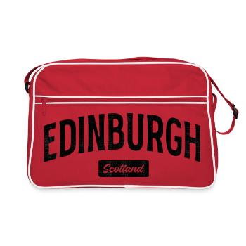 Chemise en lettres d’Édimbourg – motif Scotland City - Sac Retro - rouge/blanc - Devant