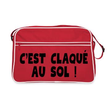 claqué au sol, c'est nul, c'est naze - Sac Retro - rouge/blanc - Devant