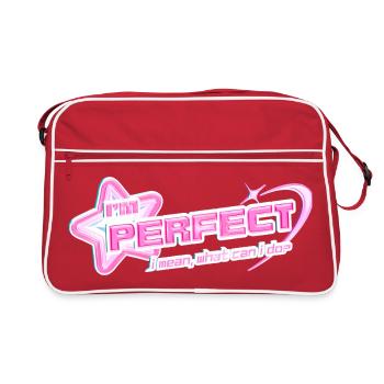 I'm Perfect – Y2K Pinkcore Diva Design - Retro Tasche - Rot/Weiß - Vorne