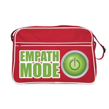 Empath Mode Grünes Design der Ein-/Aus-Taste - Retro Tasche - Rot/Weiß - Vorne