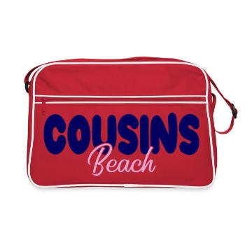 Cousins Beach – Bold & Soft - Retro Bag - red/white - Front