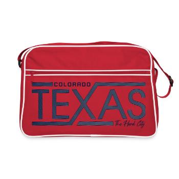 Texas Stripes Retro State Panel - Retro Bag - red/white - Front